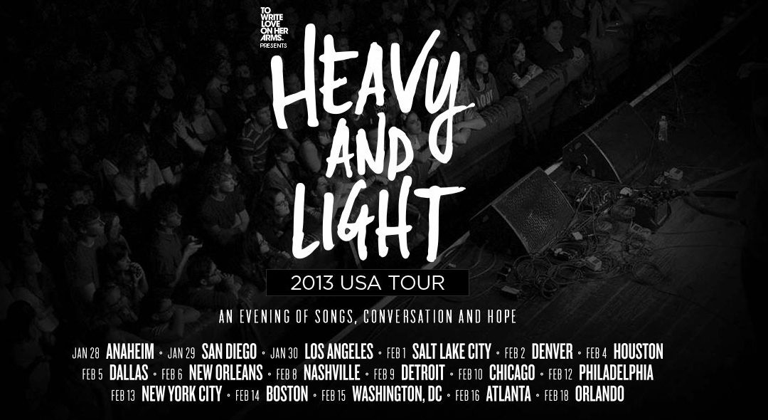 TWLOHA HEAVY AND LIGHT TOUR – The Loft – Atlanta Feb 16, 2013