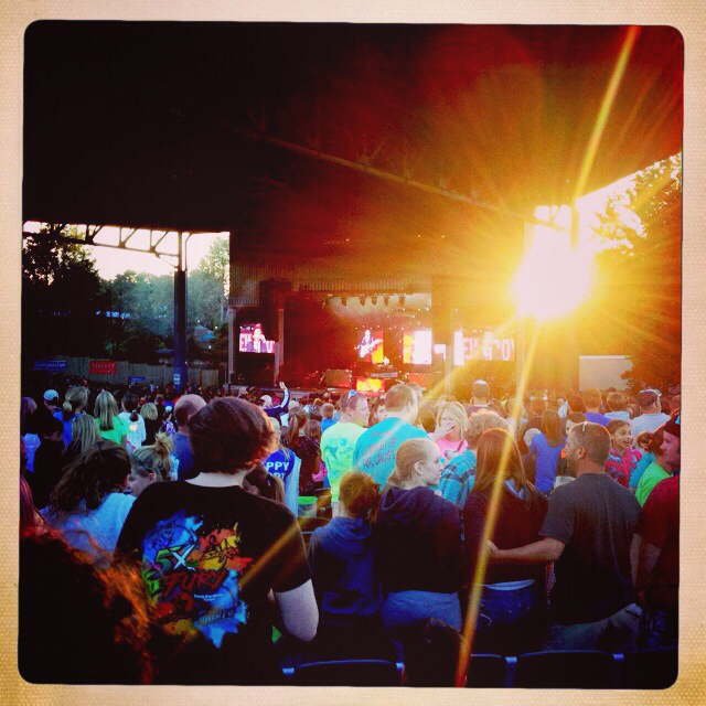 Sunset on Newsboys Set Christian a Music Day