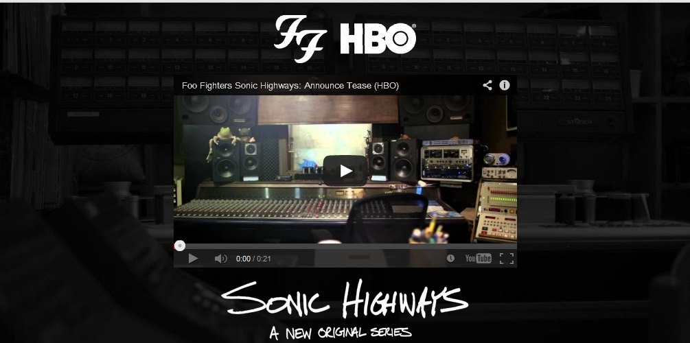 Dave Grohl’s New Music Series – “Sonic Highways” Trailer